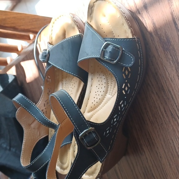 Patrizia Spring Step Women's Shantay Dress Sandals Size 7.5-8 Black (38) - Picture 2 of 6